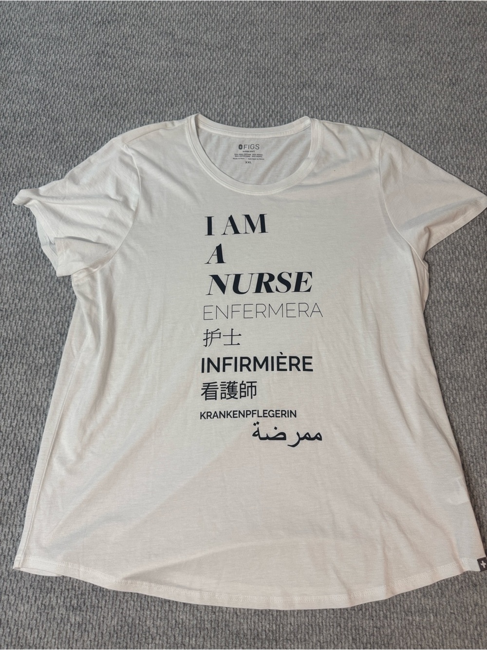 Figs Im A Nurse Super Soft Tshirt Sz XXL White